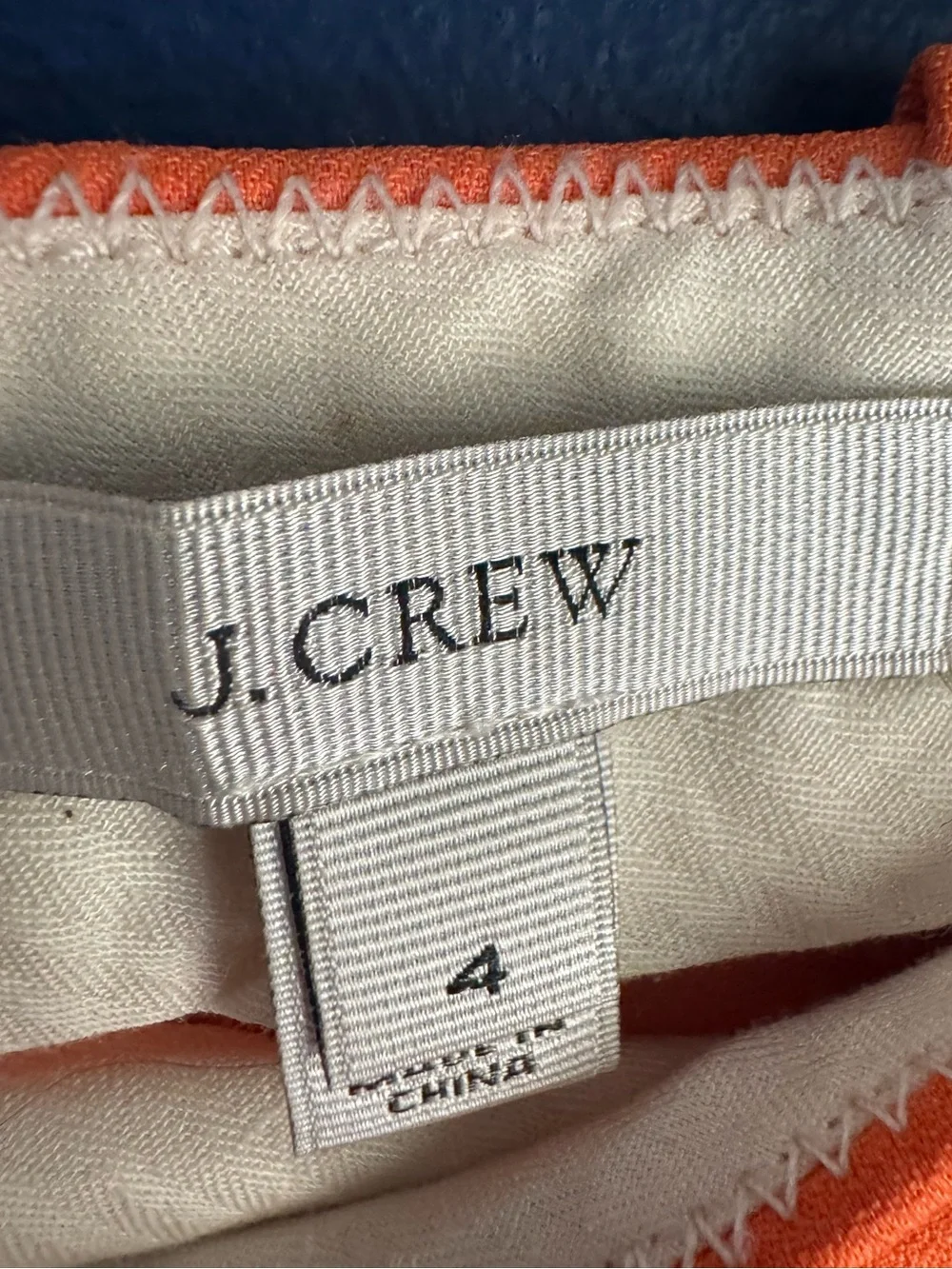 J. Crew Women’s Vibrant Orange Tailored Chinos